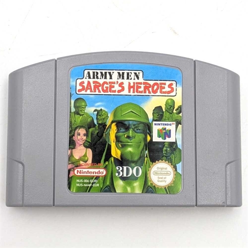 Army Men Sarges Heroes - Cartridge - Nintendo 64 Spil - (EUR) (A Grade) (Genbrug)